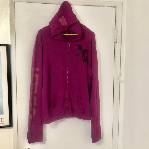 freecity Tops - FreeCity • Zip-Up Hoodie Sweatshirt in Magenta